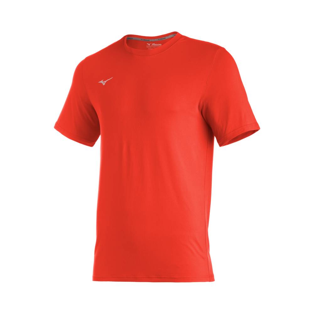 Camisetas Mizuno Comp Diamond Short Sleeve Crew Hombre Naranjas Outlet FAKS-49230